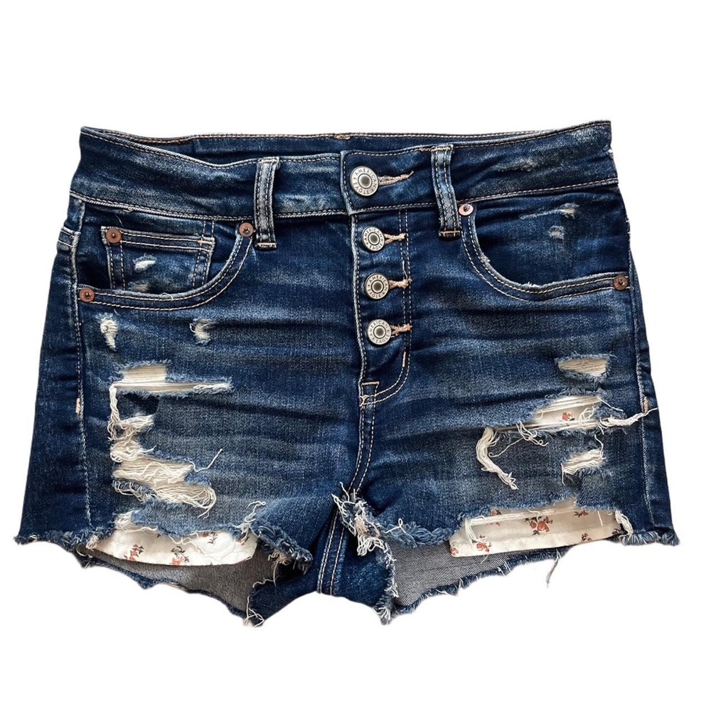 Distressed American Eagle denim shorts